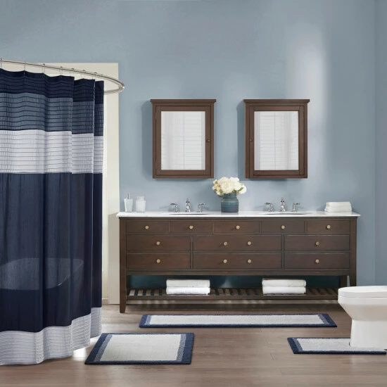 Best Sale ⭐ Madison Park Tradewinds Cotton Bath Rug Blue ❤️ 11 Best Sale ⭐ Madison Park Tradewinds Cotton Bath Rug Blue ❤️ - Image 9