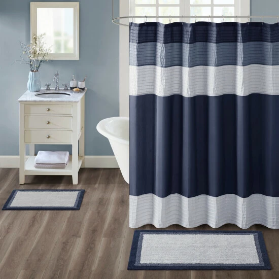 Best Sale ⭐ Madison Park Tradewinds Cotton Bath Rug Blue ❤️ 12 Best Sale ⭐ Madison Park Tradewinds Cotton Bath Rug Blue ❤️ - Image 10