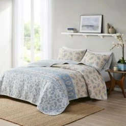 Cheap ๐ Madison Park Rosie Blue/ Taupe Reversible Cotton Coverlet Set ๐ฅ