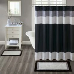 Coupon ๐ Madison Park Infinity Black Cotton Bath Rug โ๏ธ