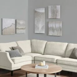 Cheap 🌟 Madison Park Natural Essence Neutral Abstract Hand Embellished Glitz Canvas 5 Piece Gallery Set 🔥 -Madison Park Sales unnamed file 5546