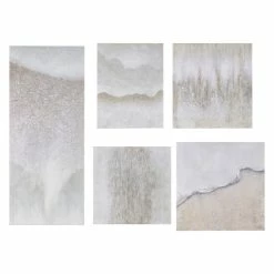 Cheap 🌟 Madison Park Natural Essence Neutral Abstract Hand Embellished Glitz Canvas 5 Piece Gallery Set 🔥 -Madison Park Sales unnamed file 5552