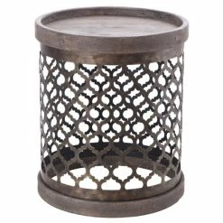 Wholesale 🌟 Madison Park Cirque Reclaimed Quatrefoil Metal Drum Grey ❤️ -Madison Park Sales unnamed file 5571