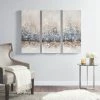 Hot Sale ⭐ Madison Park 'Twilight Mystere' Hand-brush Embellished Canvas Triptych - Blush/ Grey 🌟 -Madison Park Sales unnamed file 5580