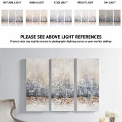 Hot Sale ⭐ Madison Park 'Twilight Mystere' Hand-brush Embellished Canvas Triptych - Blush/ Grey 🌟 -Madison Park Sales unnamed file 5582