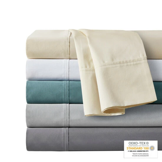 New ๐ Madison Park 500TC Egyptian Cotton Anti-Microbial Sheet Set Ivory ๐คฉ 4 New ๐ Madison Park 500TC Egyptian Cotton Anti-Microbial Sheet Set Ivory ๐คฉ - Image 2