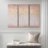Best Pirce ⌛ Madison Park Dewy Forest Blush Abstract Gel 🧥 Coat Canvas With Metallic Foil Embellishment 3 Piece Set 🔥 -Madison Park Sales unnamed file 563