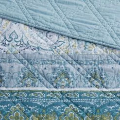 Budget 👏 Madison Park Gaia Reversible Cotton Coverlet Set Teal 🔥 -Madison Park Sales unnamed file 5650