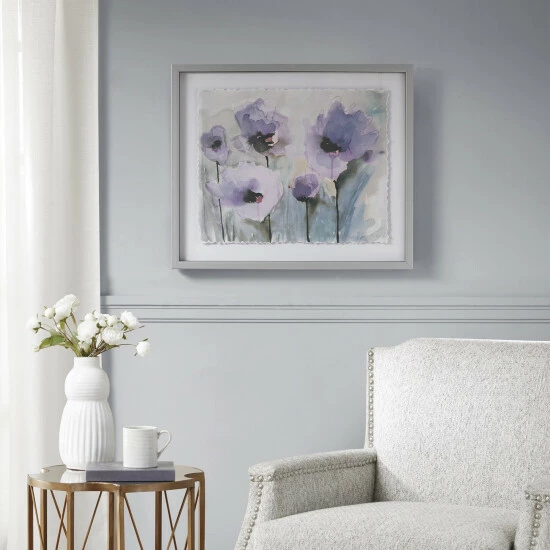 Outlet ⭐ Madison Park Lilac Blooming Spring Purple Framed Graphic 🤩 3 Outlet ⭐ Madison Park Lilac Blooming Spring Purple Framed Graphic 🤩