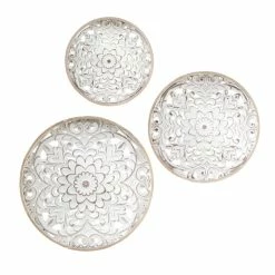 Alternative view of Deals 😍 Madison Park Natural/ White Wood Wall Decor 3 Piece Set 👏
