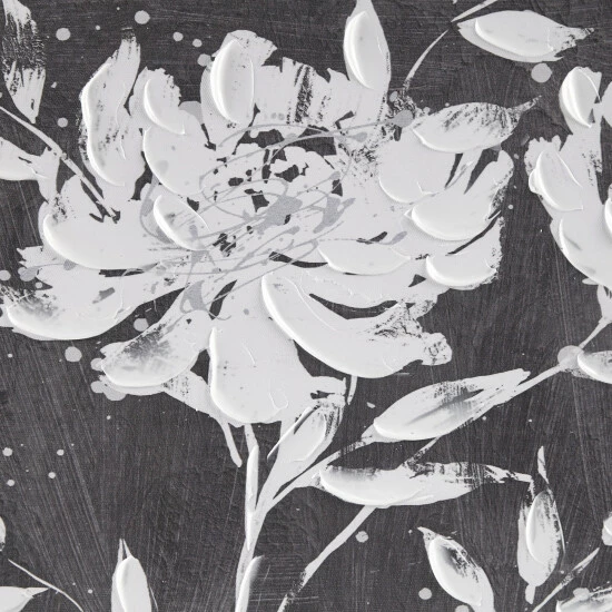 Brand new 🥰 Madison Park Cassia Black/ White Floral Embellished Canvas 2 Piece Set ✨ 5 Brand new 🥰 Madison Park Cassia Black/ White Floral Embellished Canvas 2 Piece Set ✨ - Image 3