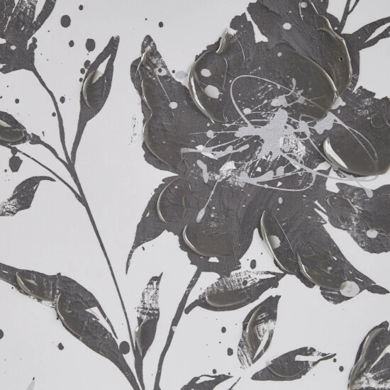 Brand new 🥰 Madison Park Cassia Black/ White Floral Embellished Canvas 2 Piece Set ✨ 6 Brand new 🥰 Madison Park Cassia Black/ White Floral Embellished Canvas 2 Piece Set ✨ - Image 4
