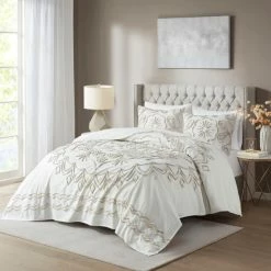 New ⭐ Madison Park Juliana Ivory/ Taupe Tufted Cotton Chenille Coverlet Set 😀 -Madison Park Sales unnamed file 5728