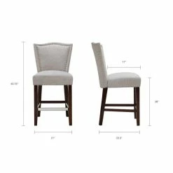 Best reviews of 😀 Madison Park Everitt Grey Counter Stool - 21"w X 23.5"d X 40.75"h ⌛ -Madison Park Sales unnamed file 5739