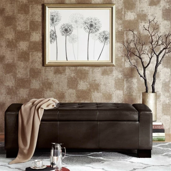 Discount ๐ Madison Park Mirage Bench Storage Ottoman With Tufted Top Brown ๐ 3 Discount ๐ Madison Park Mirage Bench Storage Ottoman With Tufted Top Brown ๐
