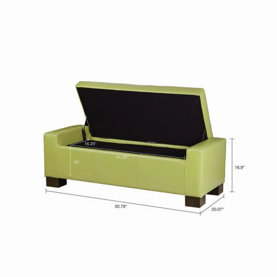 Discount ๐ Madison Park Mirage Bench Storage Ottoman With Tufted Top Brown ๐ 12 Discount ๐ Madison Park Mirage Bench Storage Ottoman With Tufted Top Brown ๐ - Image 10