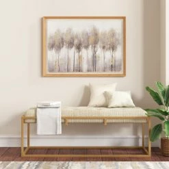 Alternative view of Wholesale 🌟 Madison Park Enchanted Forest Landscape 100% Hand Painted Framed Shadow Box Single Piece Canvas ✔️