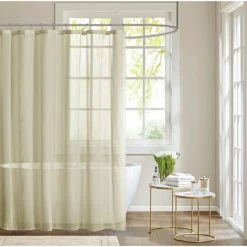 Flash Sale 🤩 Madison Park Lydia Sheer Shower Curtain Linen 🌟 -Madison Park Sales unnamed file 5830