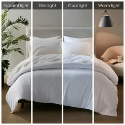 Promo 🔥 Madison Park Linen Blend 2-Pack Pillowcase Gray 🔥 -Madison Park Sales unnamed file 5838