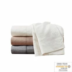 Promo 🔥 Madison Park Linen Blend 2-Pack Pillowcase Gray 🔥 -Madison Park Sales unnamed file 5844