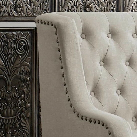 Cheapest ๐ Madison Park Jewel Tufted Wingback Upholstered Club Chair Grey ๐ 5 Cheapest ๐ Madison Park Jewel Tufted Wingback Upholstered Club Chair Grey ๐ - Image 3