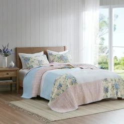 Flash Sale ๐ Madison Park Ivy 3 Piece Reversible Cotton Coverlet Set Blush/Yellow โ๏ธ