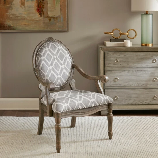 Promo 👏 Madison Park Cole Exposed Wood Arm Chair 😀 3 Promo 👏 Madison Park Cole Exposed Wood Arm Chair 😀