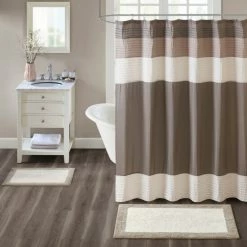 Buy ๐ Madison Park Eastridge Taupe Cotton Bath Rug โ๏ธ