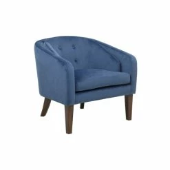 Best Pirce 👏 Madison Park Cora Blue Upholstered Tufted Mid-Century Accent Chair 👏 -Madison Park Sales unnamed file 5928