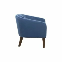 Best Pirce 👏 Madison Park Cora Blue Upholstered Tufted Mid-Century Accent Chair 👏 -Madison Park Sales unnamed file 5929