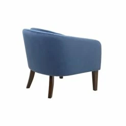 Best Pirce 👏 Madison Park Cora Blue Upholstered Tufted Mid-Century Accent Chair 👏 -Madison Park Sales unnamed file 5930