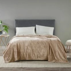 Hot Sale 😀 Madison Park Microlight Ultra Soft Plush Blanket Ivory 🌟 -Madison Park Sales unnamed file 598