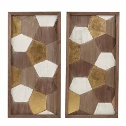 Outlet 🥰 Madison Park Motley Neutral/ Gold Geo Wood Carved Wall Panel 2 Piece Set 🎉 -Madison Park Sales unnamed file 5984