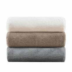 Best Pirce 🌟 Madison Park Sienna Solid Premium Faux Fur Throw Ivory 💯 -Madison Park Sales unnamed file 5989