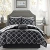 Buy ✨ Madison Park Essentials Alameda Black Reversible Complete Comforter Set With Cotton Bed Sheets 🔥 -Madison Park Sales unnamed file 6035
