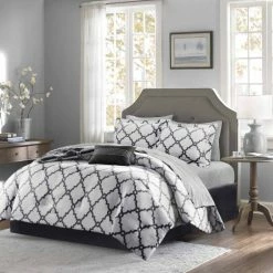 Buy ✨ Madison Park Essentials Alameda Black Reversible Complete Comforter Set With Cotton Bed Sheets 🔥 -Madison Park Sales unnamed file 6040