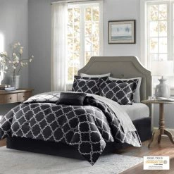 Buy ✨ Madison Park Essentials Alameda Black Reversible Complete Comforter Set With Cotton Bed Sheets 🔥 -Madison Park Sales unnamed file 6041