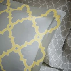 Outlet 😀 Madison Park Essentials Concord Grey/ Yellow Reversible Complete Comforter And Cotton Sheet Set 🥰 -Madison Park Sales unnamed file 6049