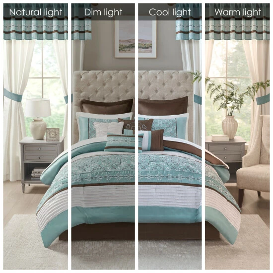 Cheapest ๐ฅฐ Madison Park Essentials Katarina Seafoam 24-piece Room In A Bag With Window Panel And Sheet Set ๐ 6 Cheapest ๐ฅฐ Madison Park Essentials Katarina Seafoam 24-piece Room In A Bag With Window Panel And Sheet Set ๐ - Image 5