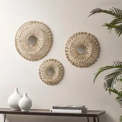 Madison Park Sales 23 Flash Sale ๐ Madison Park Ella Neutral Corn Leaves Wrapped Metal Wall Decor 3 Piece Set ๐ฅฐ