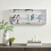 Deals ⌛ Madison Park Perched Birds White/Grey Hand Painted Wood Plank 👏