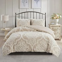 Best Pirce 🛒 Madison Park Aeriela Tufted Cotton Chenille Damask Comforter Set Off White 🌟 -Madison Park Sales unnamed file 627