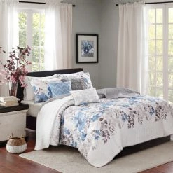 Brand new 🎁 Madison Park Piper Reversible 6-piece Coverlet Set Blue 🔥 -Madison Park Sales unnamed file 684