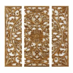 Coupon 🌟 Madison Park Gold Medallion Gold 3 Piece Canvas Set Medallion 3D Design ❤️ -Madison Park Sales unnamed file 711