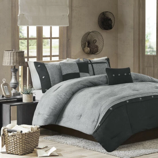 Hot Sale β Madison Park Westbrook Grey 7-piece Comforter Set π 4 Hot Sale β Madison Park Westbrook Grey 7-piece Comforter Set π - Image 2