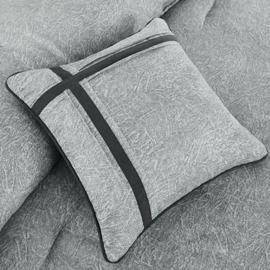 Hot Sale β Madison Park Westbrook Grey 7-piece Comforter Set π 7 Hot Sale β Madison Park Westbrook Grey 7-piece Comforter Set π - Image 5