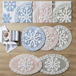 Promo ๐ Madison Park Marrakesh Medallion Cotton Tufted Bath Rug Blue ๐คฉ