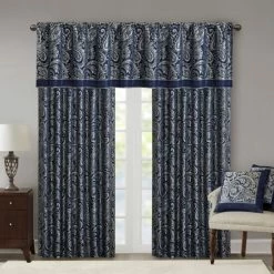 Coupon ❤️ Madison Park Whitman Curtain Panel Pair Navy 😀