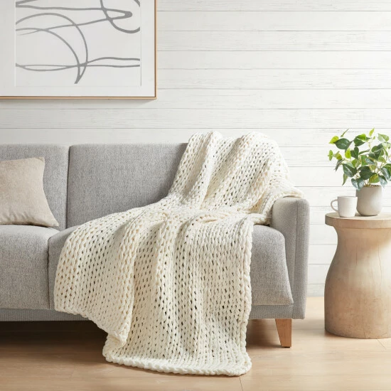 Coupon โญ Madison Park Chunky Double Knit Handmade Throw Blanket Indigo ๐ 8 Coupon โญ Madison Park Chunky Double Knit Handmade Throw Blanket Indigo ๐ - Image 6