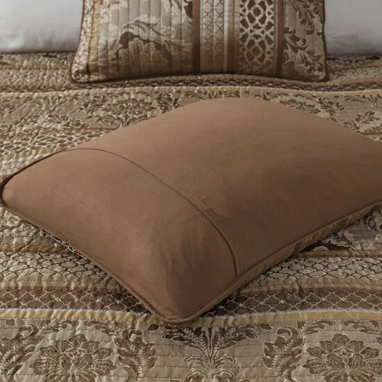 Brand new 🤩 Madison Park Venetian 6-piece Coverlet Set Brown/gold ✨ 10 Brand new 🤩 Madison Park Venetian 6-piece Coverlet Set Brown/gold ✨ - Image 8